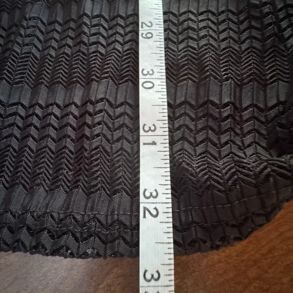 Jordan Taylor Black Mesh Chevron V-neck Swim Beach Coverup Bell sleeves - Picture 11 of 13